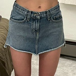 Carmar Split Hem Denim Skirt